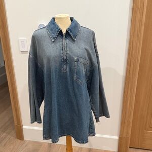 Zara Classic Blue Denim Shirt